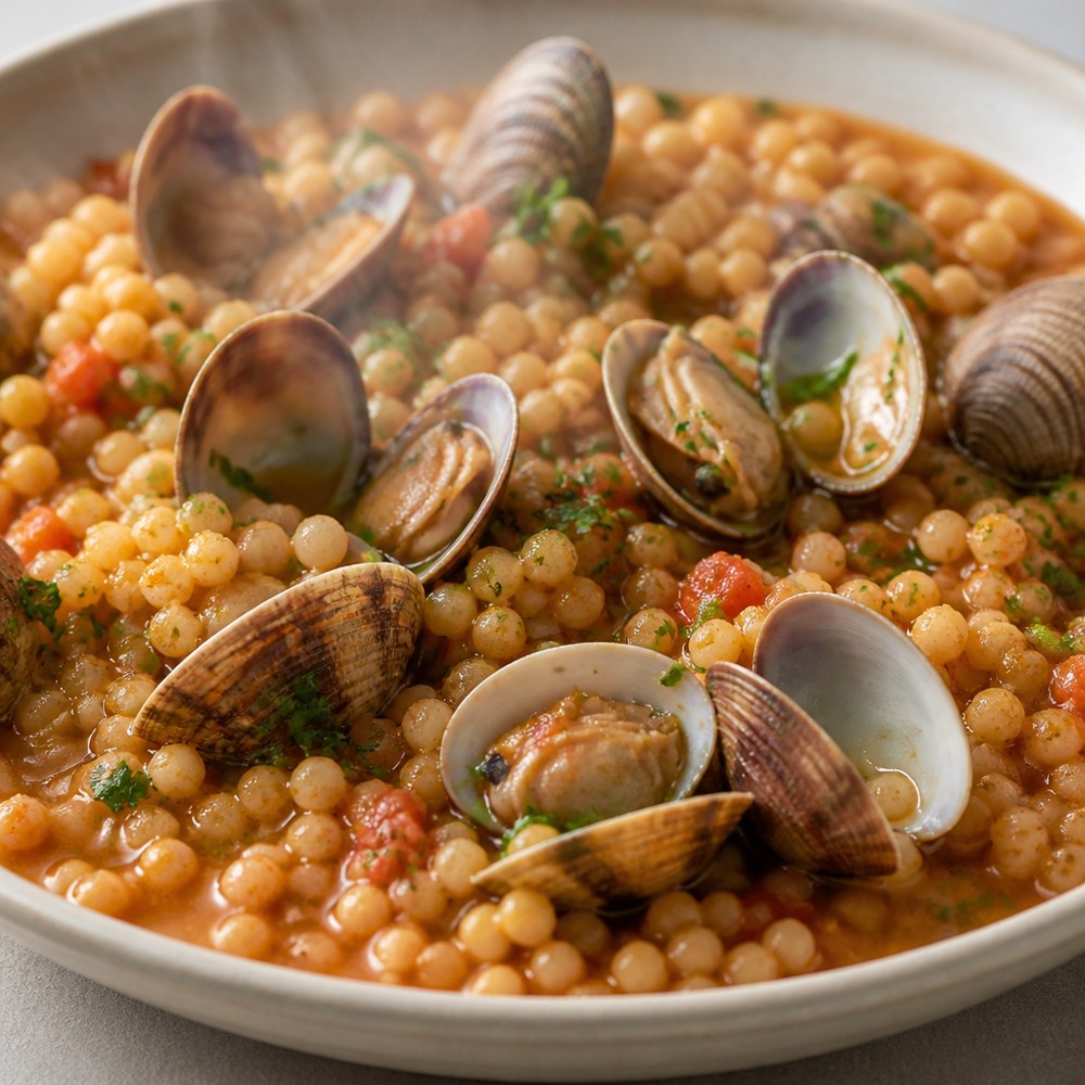 Fregola con arselle
